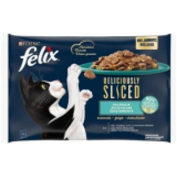 FELIX Deliciosly Sliced konservs kaķiem zivju izla