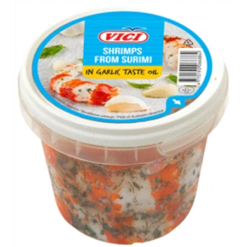 Surimi garneļu formā VIČI ķiploku eļļā 320g