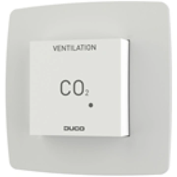 DUCO CO2 Room Sensor with Control RF/Wired, White