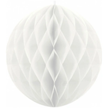 Šūnveida papīra bumba 20 cm balts