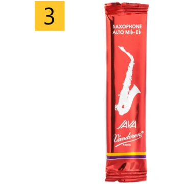 3 Vandoren Java Red alta saksofona mēlīte