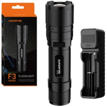 Lukturis Superfire F3-L2, ZOOM, 1000lm, 300m