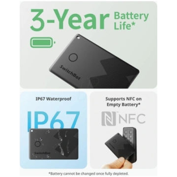 SwitchBot Karta ledzca portfel kompatybilna z NFC 