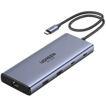 UGREEN USB-C centrmezgls CM639 10 portu PD 100W ga
