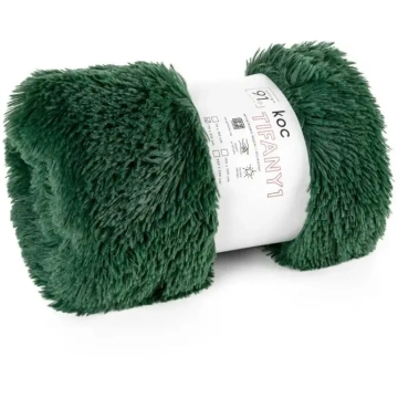 Tiffany 1 Spalvains pleds krēslam, tumši zaļš, 70x