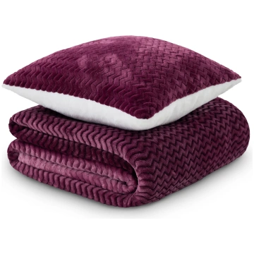Dormeo komplekts Warm Hug, ceriņkrāsas