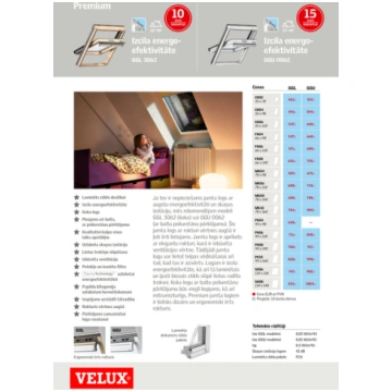 VELUX Jumta logs GGL 3062 FK06 ar dubulto akustisk