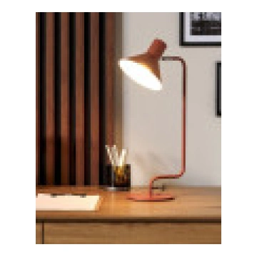 Beliani galda lampa Regulējama metāla lampa. oranž