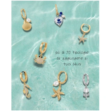 Charms per costumi - Cuore oro