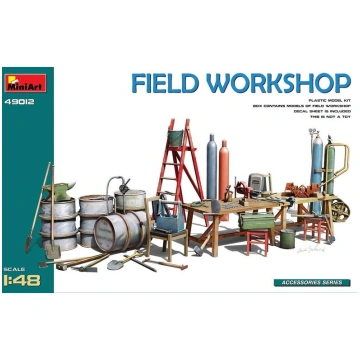 Līmējošais modelis MiniArt 49012 Field Workshop 1/