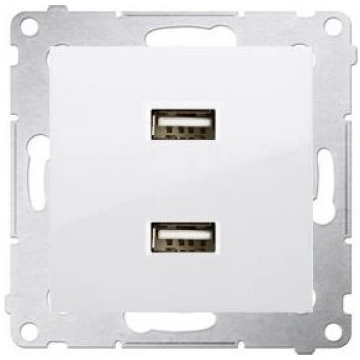 Kontakt-Simon 2xUSB 2.1A 5V/DC (DC2USB.01/11) | DC