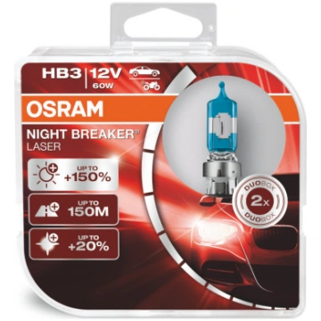 HB3 60W 12V NBL+150% 2gb.HALOGĒNLAMPA O9005NL-HCB