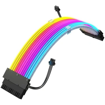 J&D 24 pin RGB barošanas kabelis, lentes optiskās 