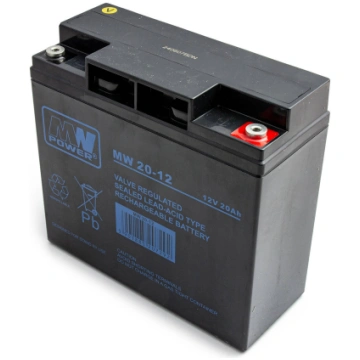 Akumulators AGM MW Power MW 20-12 12V20Ah ir pared