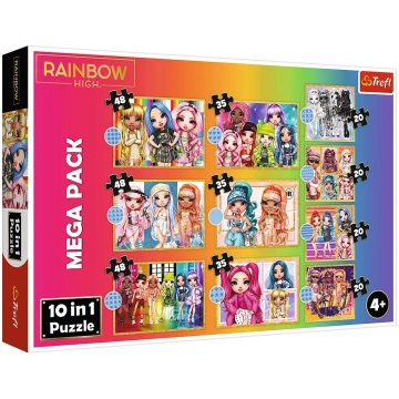 Puzle 10in1 Modes leļļu kolekcija Rainbow High Tre