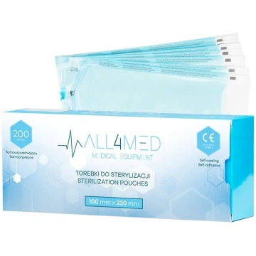 All4med sterilizācijas maisiņi autoklāvam 100 mm x