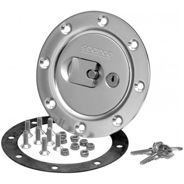 Sparco Aero Fuel Cap (Silver), locking