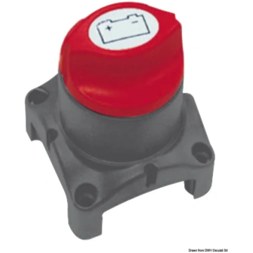 Battery switch w/remote electric control 275 A (14