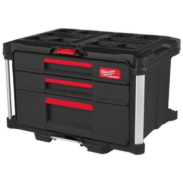 Milwaukee Packout kaste ar 3 atvilktnēm instrument