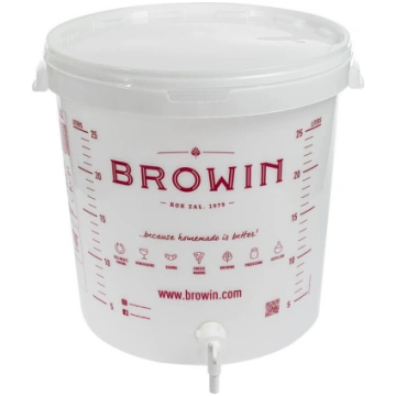 Fermentācijas tvertne 30 L ar vāku, BROWIN, 340464