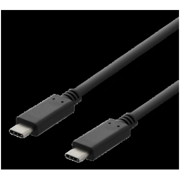 DELTACO USB 2.0 USB-C - USB-C UZLĀDES KABELIS, 3A,