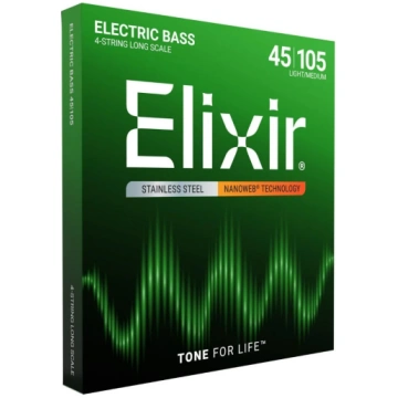 14677 Bass SS Nanoweb Light/Medium 45-105 Elixir -