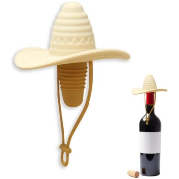 Silikona vīna korķis Cowboy hat