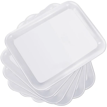 Loppdece 6 plastmasas servēšanas paplātes, 33 x 25