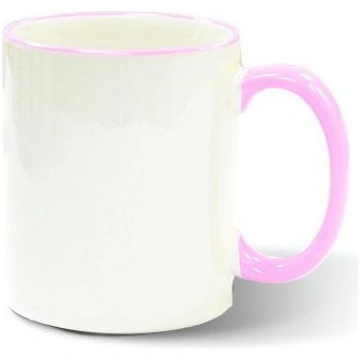 Sublimācijas krūze JS Coating 330 ml with pink han