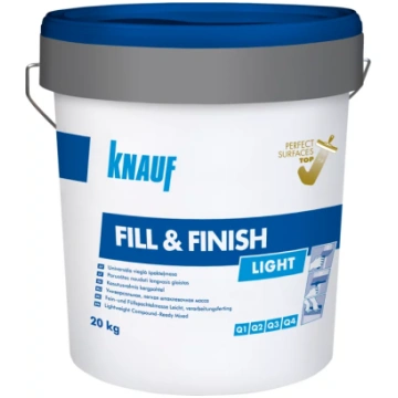 Gatavā vieglā špaktele Knauf Fill & Finish Light,
