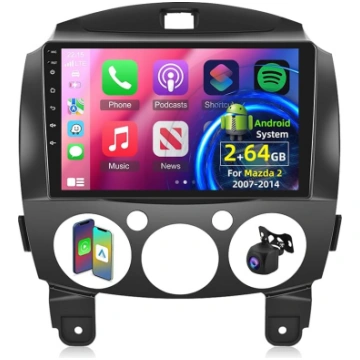 [2+64G] Android 13 auto radio priekš Mazda 2 2007-