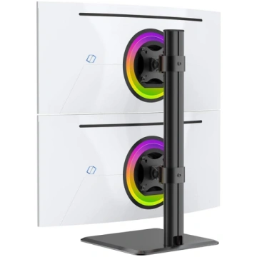 BEWISER STURDY DUAL MONITOR STAND - Vertical Heavy