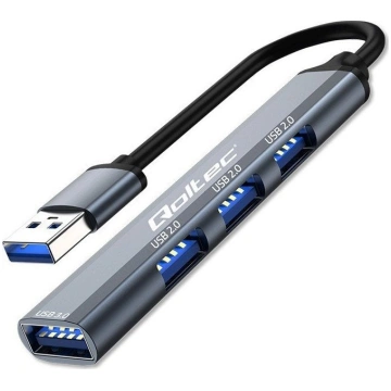 HUB USB Qoltec HUB adapter USB 3.0 | USB 3.0 | 3x 