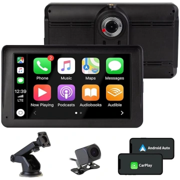 Bezvadu CarPlay un Android Car, 7 collu Carplay di