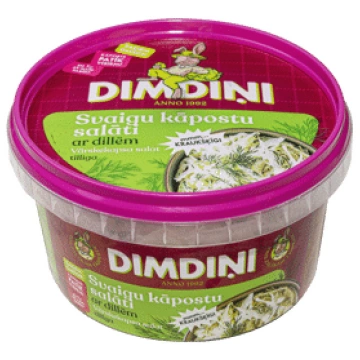 Svaigu kāpostu salāti ar dillēm DIMDIŅI 400g