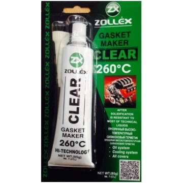 Hermētiķis silikona caurspīdīgs 85g Zollex