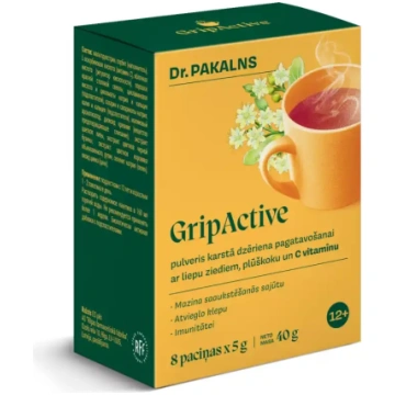 GRIPACTIVE pulveris karstā dzēriena pagatavošanai 