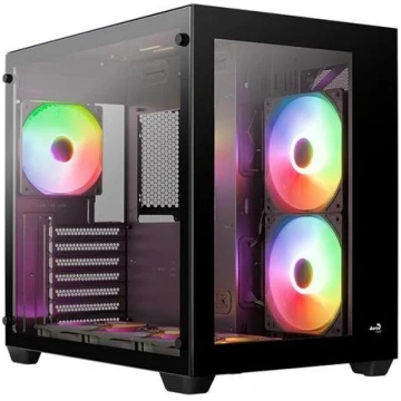 Datora korpuss AeroCool Dryft, melna krās