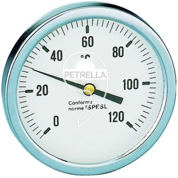 TERMOMETRO 80 0-120 ATTACCO POSTERIORE CALEFFI