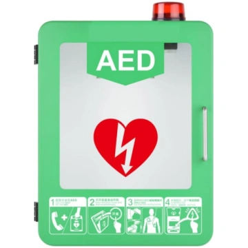AED defibrilatora glabāšanas skapis, pirmās palīdz