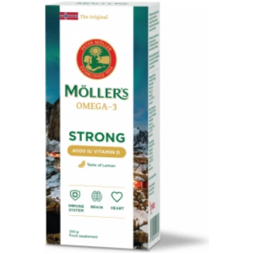 MOLLER Omega-3 Strong Vitamin D, 250 ml MOLLERS