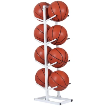 Vertikāls sporta bumbu statīvs basketbolam un futb