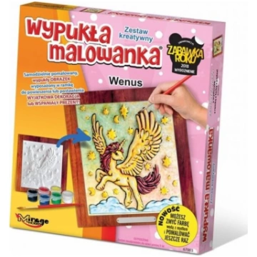 Venēras vienradzis 3d reljefa zīmējums
