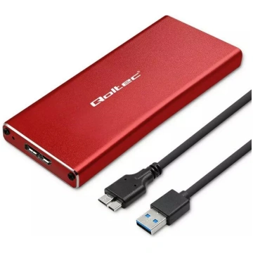 SSD korpuss QOLTEC 51831 USB 3.0 priekš M.2 SATA l