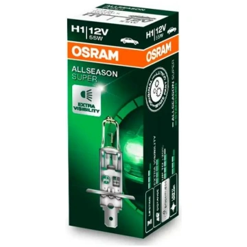 Halogēna spuldze H1, 12V, 55W, 3200K, ALLSEASON SU