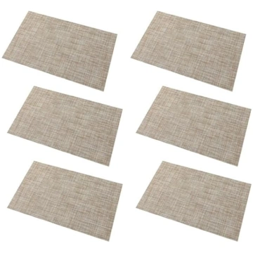 Tischsets-Set mit 6 Waschbaren, Abwischbaren Tisch