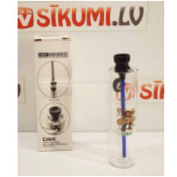 Caurspīdīgs stikla kabatas mini bongs pulvera inha