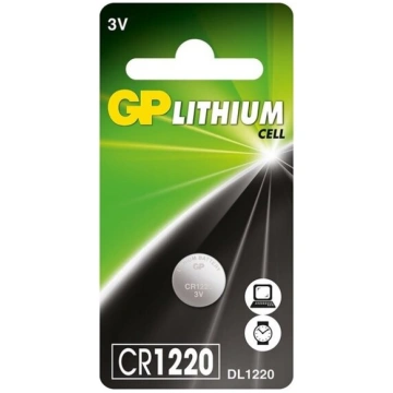 Baterija GP Lithium CR1220 (DL1220), 1 gab