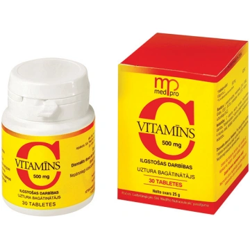 MEDPRO C vitamīns 500mg tabletes N30