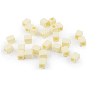 Plastmasas pērlītes kubs 6x6mm BEracedog